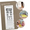 BIUDECO Eye Chart with Height Measure Standard Visual Testing Chart