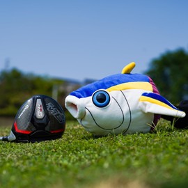 Big Crazy Funny Driver Headcover, Animal Golf Head Covers with Long Neck, Creative Fish Design, Golf Gift for Men Women