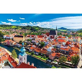 1000 Piece Jigsaw Puzzle The World's Most Beautiful City - Chesky Krumlov - (50 x 75 cm)