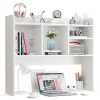 SEGAWE White Office Organization Shelves for Top of Desk Organizers