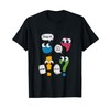 Funny Punctuation Marks Cute and Humorous Cartoon Characters T-Shirt