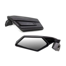 SuperATV Sport Side View Mirrors for a Can-Am Maverick X3 (See Fitment) | Left and Right Can Am Mirrors | Wide Viewing Angle | 7" x 3.5" Convex Mirror | Bolts onto Factory Location