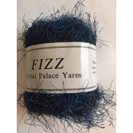 Crystal Palace Fizz Eyelash Yarn #9402 Ultramarine - Darks Blues Greens 50g 120y