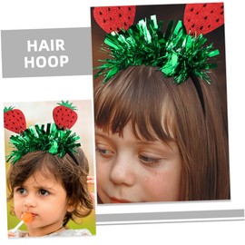 FRCOLOR Strawberry Headband Decorative Hairband Cute Springing Fruit Hair Accessories for Parties Photo Props Tropical Style for Womens Performances Group