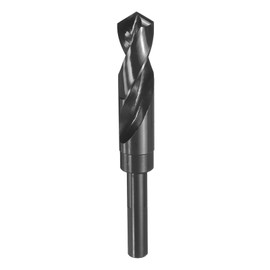 HARFINGTON 21.5mm Drill Bit 1/2" Reduced Shank 3-Flat 4341 High Speed Steel 118 Degree Split Point for Plastic Wood Copper Aluminum Iron Medium Soft Metal