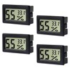 4 Pack Mini Thermometer Hygrometer Digital Electronic Temperature Humidity Meter