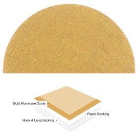 Kozelo 50pcs No Hole Sanding Discs- [ 1 Inch 320 Grit ] Round Hook and Loop Grip Sanding Pads Sheet for Wood Metal Polishing Use| Aluminum Oxide & Zirconium Oxide Sandpaper