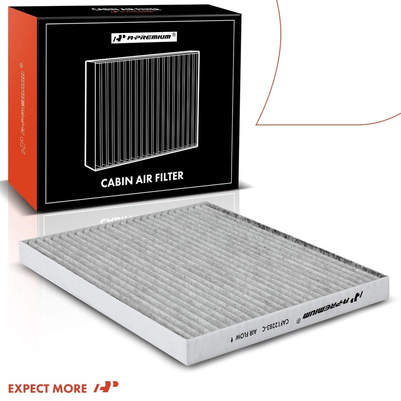 A-Premium 2-PC Cabin Air Filter with Activated Carbon Compatible with