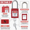 Landhoow 12 Set Lockout Tagout Locks and Keys Kit Loto