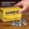 Sammys 8002957-25 Vertical Rod Anchor Super Screw with 1/4 in.