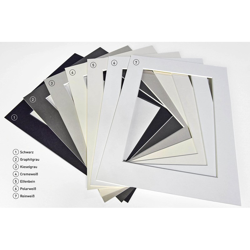 nielsen Conservation Passepartout Cardboard 1.5 mm | Set of 5