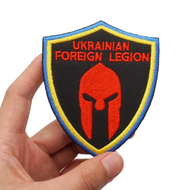 Pack of 2 Patches Embroidery Ukraine Military Tactical Badge with