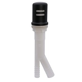 Westbrass A200-1-62 1-3/4" x 2-3/4" Solid Brass Air Gap Cap Kit, Skirted, Matte Black