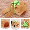 Lotvic Capybara Schnapparmband, Schnapparmband Kinder, Capybara Slap Armband mit Schildkrötenrucksack,