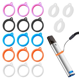 Eophmi Vape Holder Lanyard Rings,18 Pcs Vape Lanyard Rubber Rings,Adjustable Vape Lanyard Neck Holder Rings,Lanyard Pen Holder Rings for Teachers Office,Sport Shopping Vape Holder Necklace