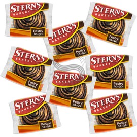 Office Snacks | 1.5 Oz Chocolate Croissant | Snack Cakes and Pastries | Lunchbox Snacks | Back to School Snacks | Approx 80 Count | Dairy & Nut Free | Stern’s Bakery (Chocolate Swirl)