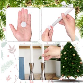 40pcs Taper Candle Holder Candle Grips Candle Adhesive Small Candle Accessories Candle Adhesive Holder Taper Candle Inserts