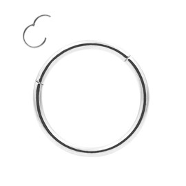 20g G23 Titanium Cartilage Earrings Hoop for Sensitive Ears Hyperallergic Piercing Rings for Snug Daith Anti-tragus Minimalist Hoop Earrings for Women Men 5mm Tragus Hoop Silver
