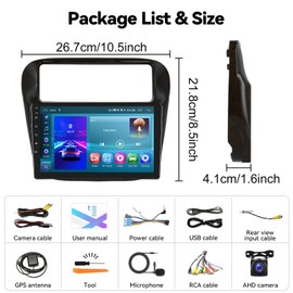 SIXTOP [2+64G] Android Car Stereo for Honda Odyssey 1996-1999 Upgrade Replacement Radio Carplay Android Auto Mirror Link 30 Themes 9 inch Touchscreen FM GPS Bluetooth+AHD Camera&MIC