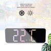 LED Clock Dual Mode Auto Dimming Temperature Display Snooze Function