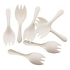 GreenWorks 1000 Count 3.3" Mini Cornstarch Tasting Sporks, Disposable Plant