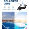 Emsina Swim Goggles, Polarized Swimming Goggles Anti-Fog for Adult Men