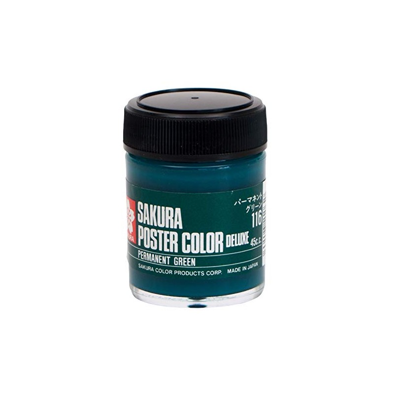 Sakura Crepas Paint Poster Color DX 45ml Permanent Green PWD45ML#116