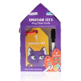 Open The Joy - Dry Erase Flash Cards for Kids - 123 Numbers, Emotions Learning Set with Educational Activities, Reusable and Durable Cards for Early Childhood Development