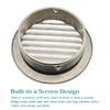 4" Stainless Steel Air Soffit Vents, Allvent Louvered Grille Cover