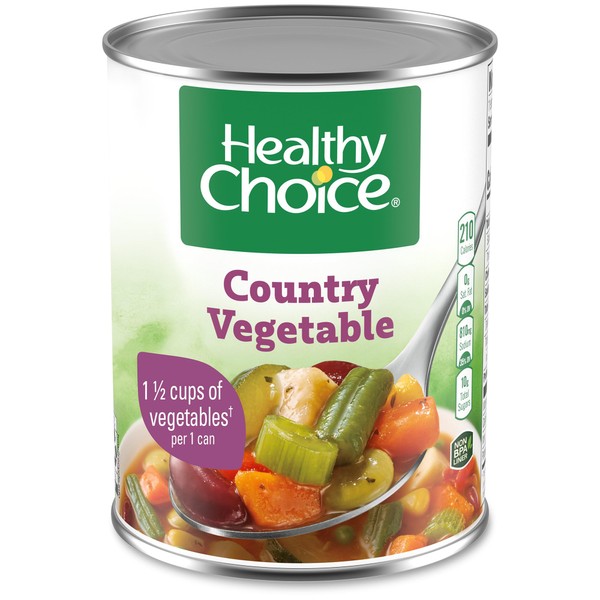 Healthy Choice Country Vegetable Soup, 15-Ounce Cans (Pack of 12)
