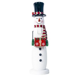Christmas Santa Snowman Nutcracker Ornament Wooden Nutcracker Soldier Christmas Table Decoration Traditional Festive Home Decor