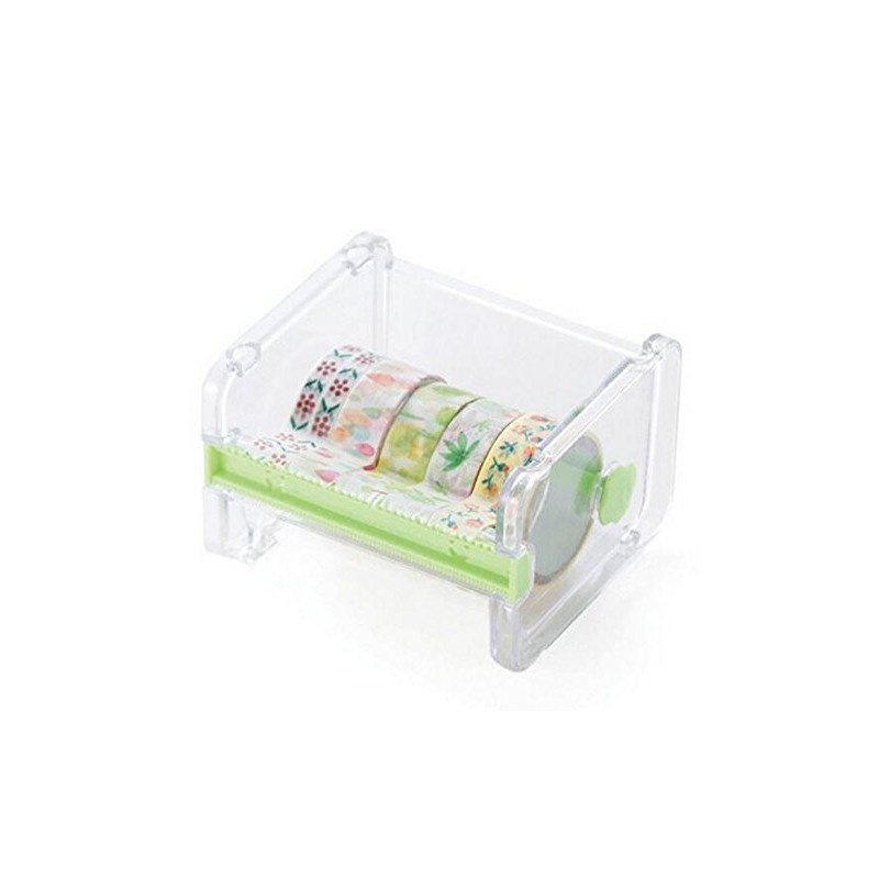 Leoyoubei Transparent Desktop Tape Machine Tape Cutting Machine,Mini Tape Storage