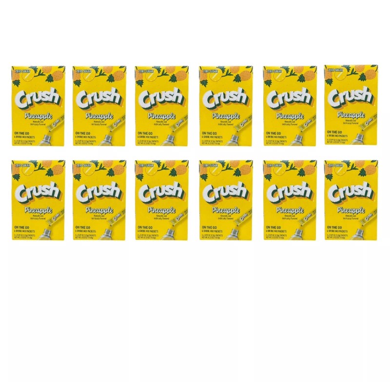 Crush Pineapple Crush Singles On The Go Water Drink Mix