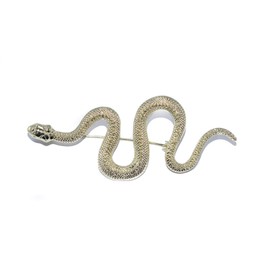 ROFARSO Snake Brooch Pins for Women Animal Fashion Jewelry, Accessory for Party Wedding Gift, Gift for Women Girl (Gold)