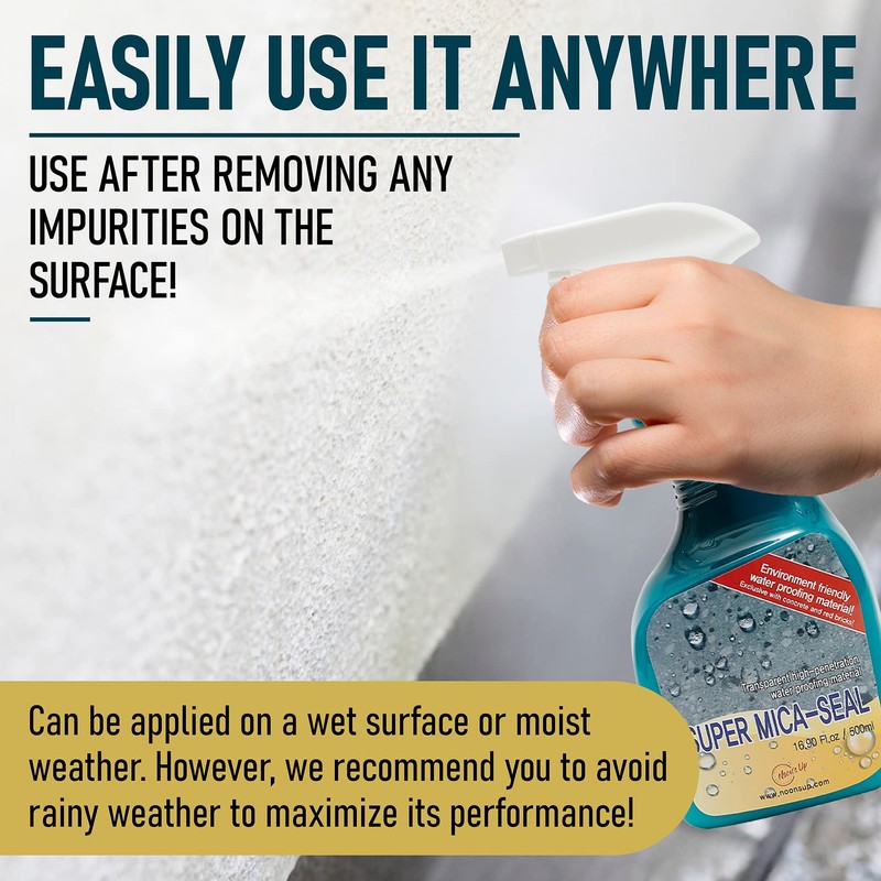 NOON's UP Super Mica-Seal Waterproof Spray | Greatly Penetrating Concrete