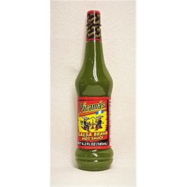 PICAMAS SALSA BRAVA HOT SAUCE (GREEN), Net 6.2 fl oz (185 ml)