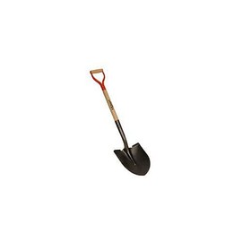 A.M. Leonard Round Point Open Back Shovel with D-Grip Handle - 30 Inches