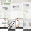Wyljljy White and Black Shower Curtain No Hook, Aesthetic Shower