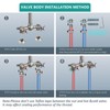 Aolemi Outdoor Shower Kit Outdoor Shower Fixtures Faucet System Double