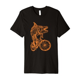 SEEMBO Tiger Fish Cycling Bicycle Bicycling Biking Ride Bike Premium T-Shirt