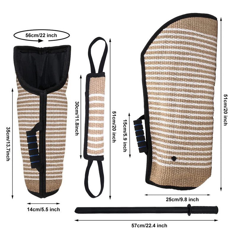 Professional Dog Bite Training Set Dog Bite Arm with Whip