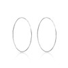 DTPsilver - Women's large hoop earrings - 925 sterling silver