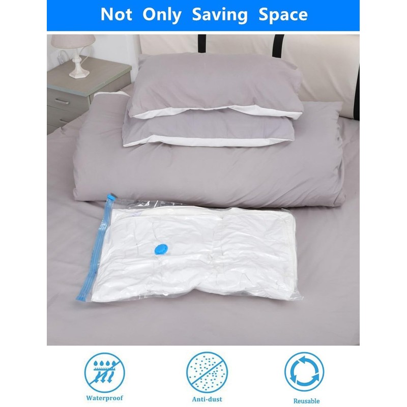 DERICOR Vacuum Bags Vacuum Clothes Bag Storage Bag Reusable Vacuum