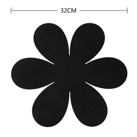 Flintronic Pot Pan Protectors, 6PCS Pan Protectors for Stacking, 32CM Larger Thicker Saucepan Separators Protectors, Non-Slip Dividers Pads Scratch Protection for Cookware in Kitchen Cupboard, Black