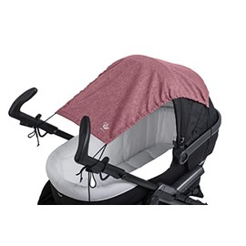 Altabebe (AL7011-27) Universal Awning with UV Protection 50+ for Prams / Carrycot - Tear-Resistant Baby Sun Protection to Roll Up - Colour: Melange Rose