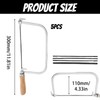 YJWCZJ Coping Saw Blades, Woodworking Hand Saw with 4 Extra