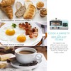 Elite Gourmet Americana 2 Slice, 9.5" Griddle with Glass Lid,