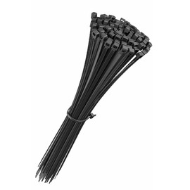 Kippen 9015EK Pack of 50 Black Cable Ties for Wiring Harness 300 x 4.8 mm
