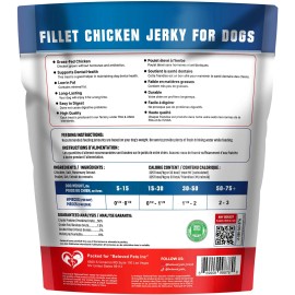 UD_Chicken Jerky Dog Treats 1.5 Lb   Human Grade Pet Snacks & Grain Free Organic Meat   All Natural High Protein Dried Strips