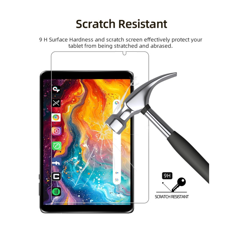 Screen Protector for HAOVM M8 Android 14 Tablet 8 inch